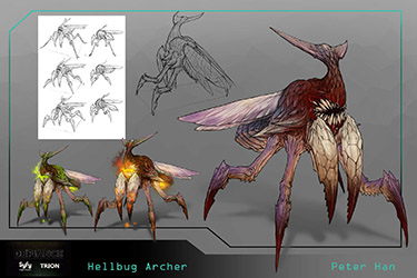 Defiance Concept Art Hellbug Archer