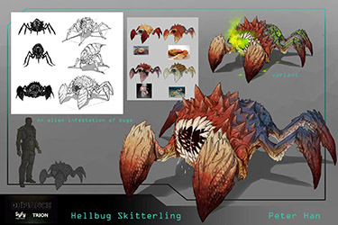 Defiance Concept Art Hellbug Skitterling