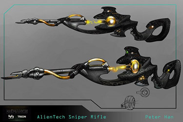 Defiance Concept Art AlienTech Sniper Rifle