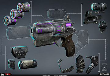 Defiance Concept Art Lowtech Pistol