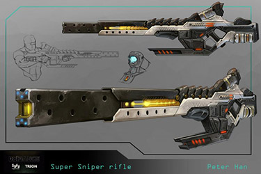 Defiance Concept Art Super Sniper rifle