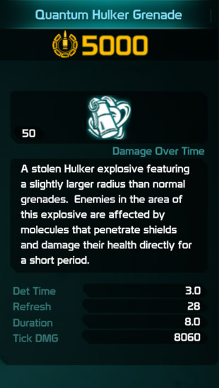 Quantum Hulker Grenade