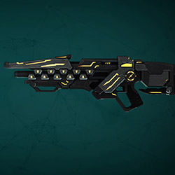Soleptor Assault Rifle with Agitator Weapon Skin