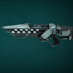 Soleptor Assault Rifle with Zealot Weapon Skin