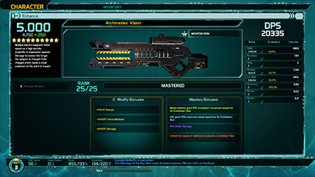Archimedes’ Vision Ehnace Weapon Screen
