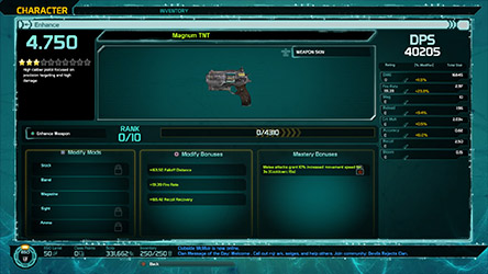 Magnum Ehnace Weapon Screen