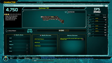 Scattergun Ehnace Weapon Screen