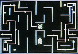 Game 2: Use the escape tunnel to exit from the left to the right side of the screen.