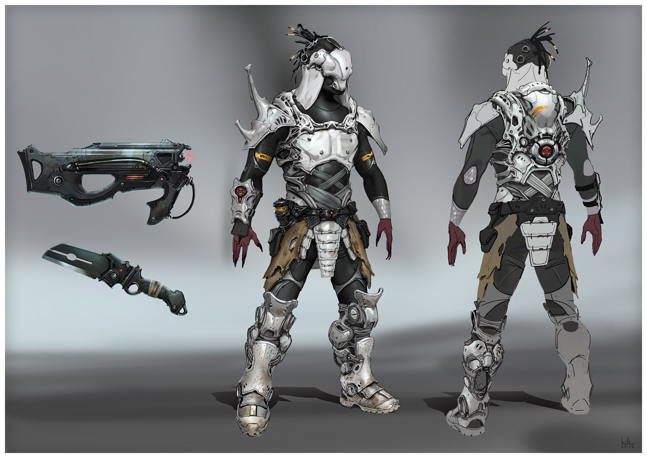 Defiance Concept Art Dark Matter Soldier