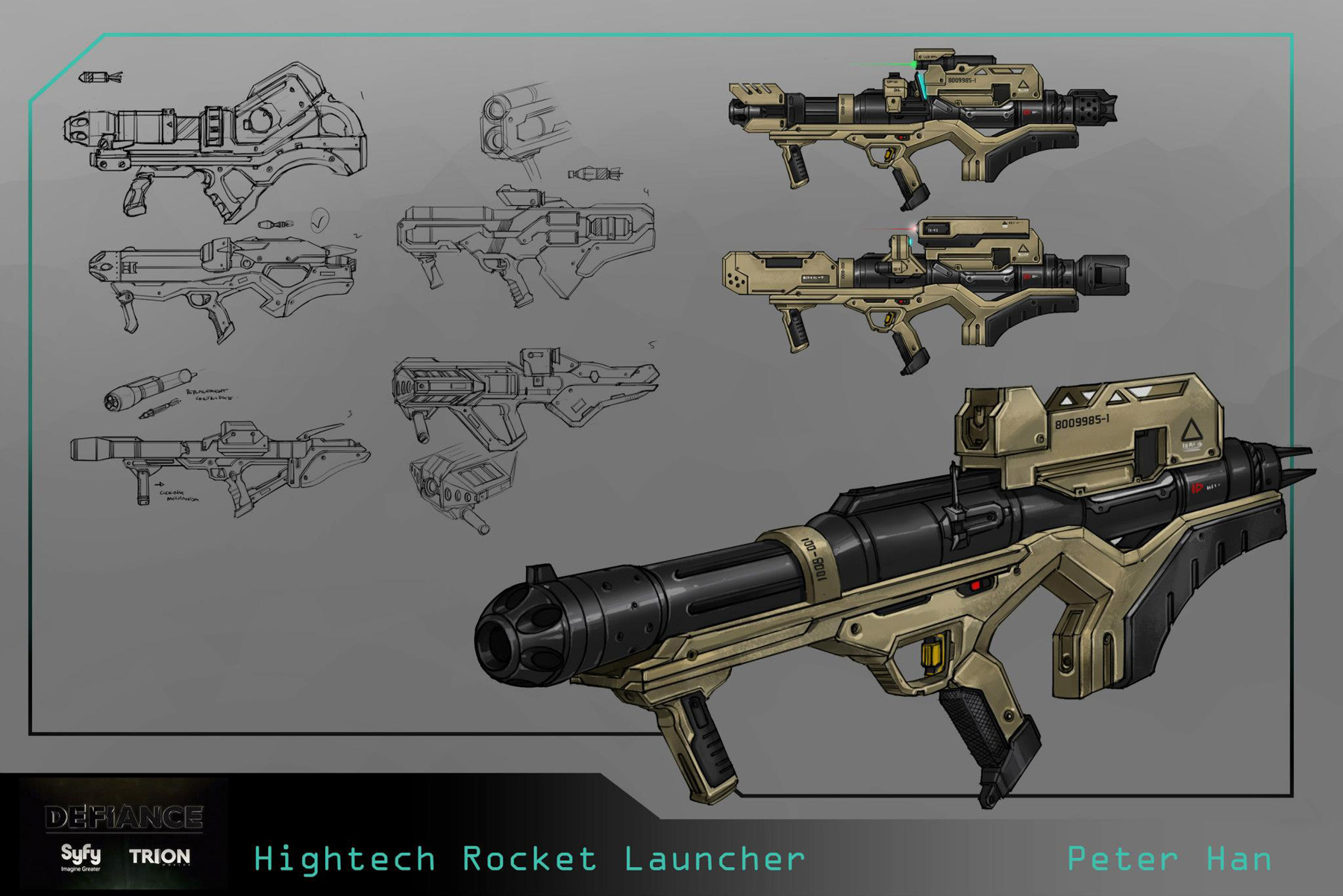 Weapons - Concept Art - Defiance 2050 - VideoGame Pavilion