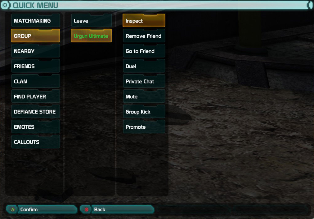 Leader Menu