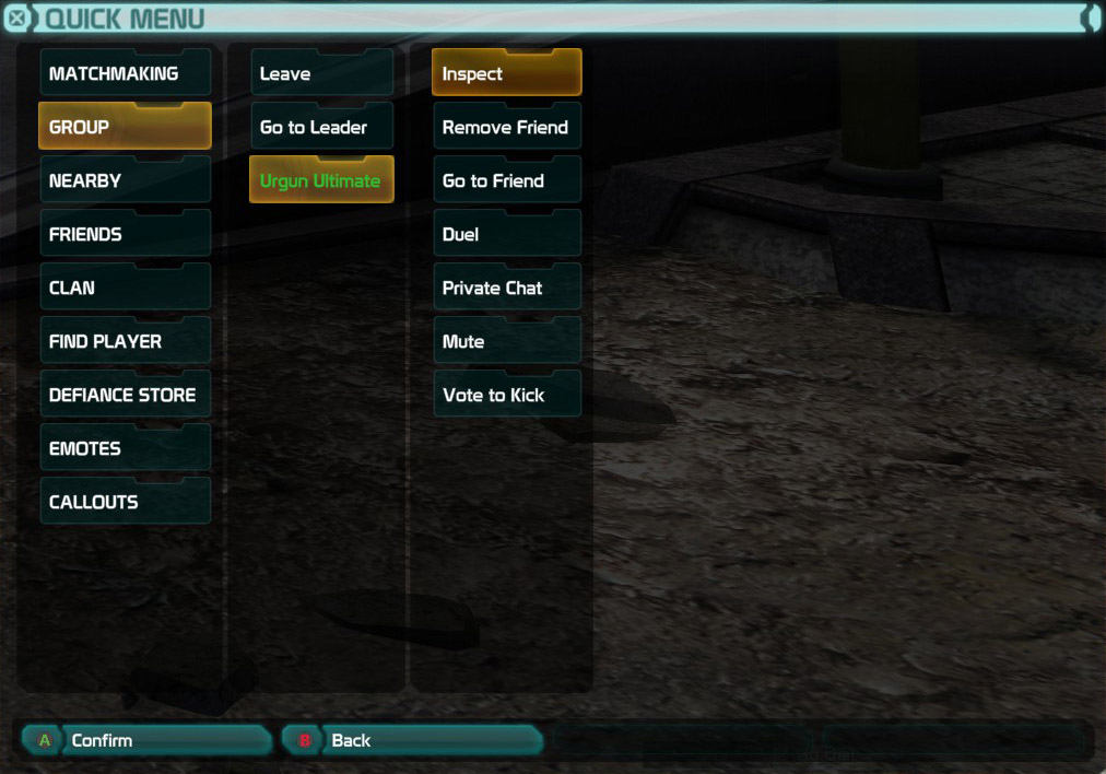 Member Menu