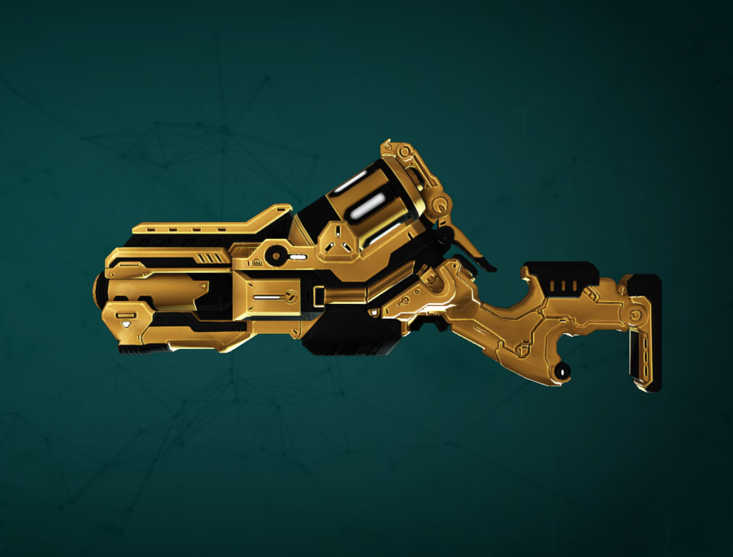 Soleptor Detonator with Dark Aurum Weapon Skin