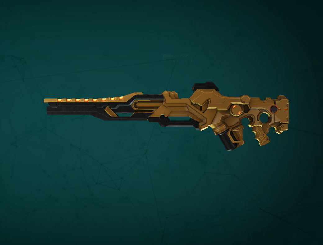 Soleptor Semi-Auto Rifle with Dark Aurum Weapon Skin