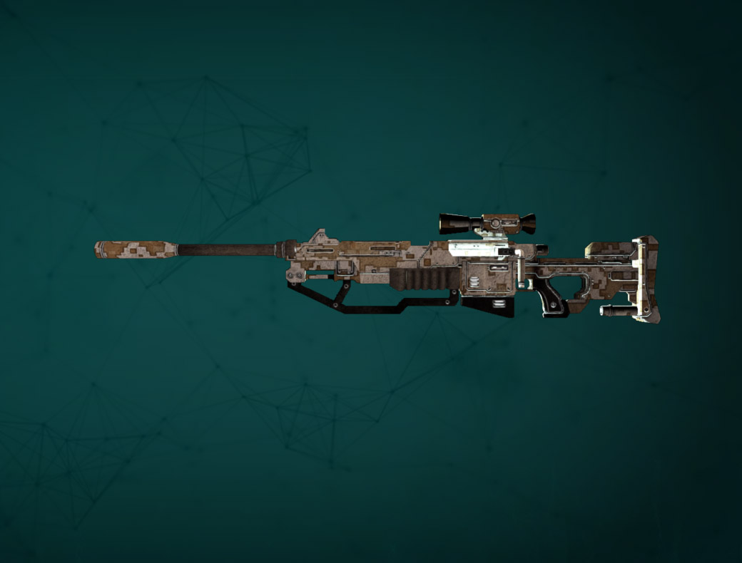VBI Bolt Action Rifle with Desert Camo Weapon Skin