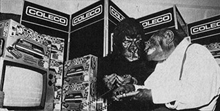 Coleco proves video games are descended from apes.