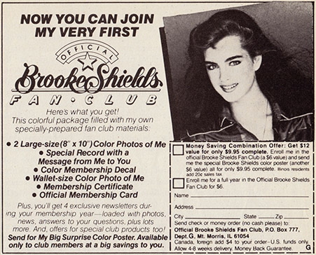 Official Brooke Shields Fan Club