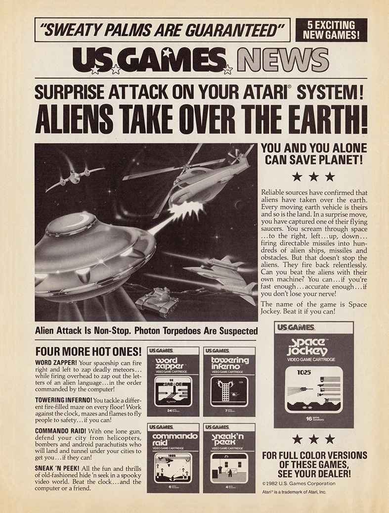 Atari 2600 games from U.S. Games